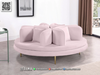 Kursi Sofa Mewah Desain Unik Bundar Minimalis Modern 40STC