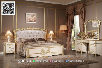 Set Kamar Tidur Mewah Klasik Terbaik Gold 45STC