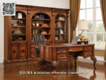Luxury Meja Direktur Kayu Jati Elegan Jepara 87STC