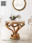 Meja Foyer Meja Hias Marmer Ukiran Mewah 59STC