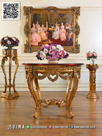Meja Foyer Ukiran Antik Furniture Lobi Hotel 61STC