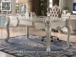 Meja Kantor Mewah Royal Ivory Gaya Klasik Elegan 84STC