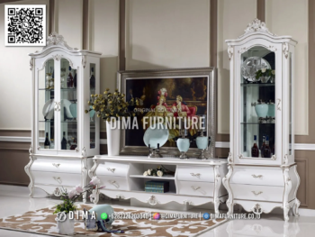 Set Bufet TV Klasik Tampilan Elegan Mewah 49STC
