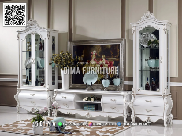 Set Bufet TV Klasik Tampilan Elegan Mewah 49STC