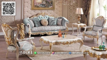 Set Kursi Tamu Klasik Mewah Abigail Luxury Living Room 137STC