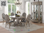 Meja Makan Ukir Dima Silverora – Elegan dan Mewah 131STC
