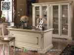 Set Meja Kantor Jepara Elegan Desain Klasik Mewah 90STC