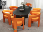 Set Meja Makan Kontemporer Eksklusif Dovaro 122STC