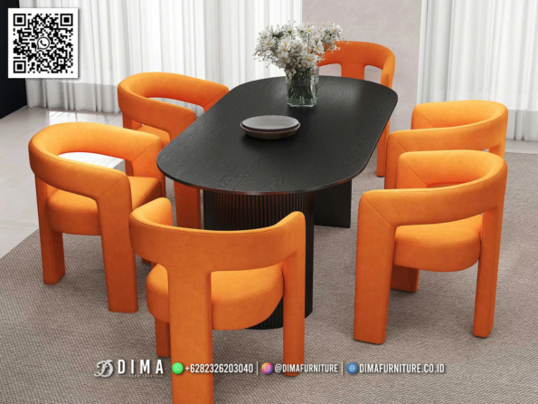 Set Meja Makan Kontemporer Eksklusif Dovaro 122STC