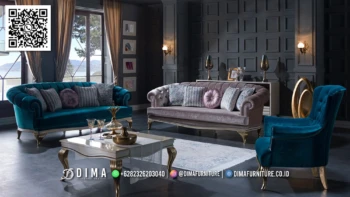Set Sofa Mewah Jepara Bianca – Elegan & Berkelas 144STC