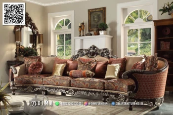 Sofa Mewah Jepara Baroque Imperial Klasik Elegan 154STC
