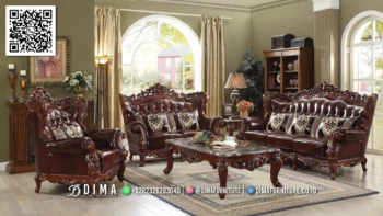 Sofa Ruang Tamu Klasik Jepara Mewah Eksklusif 145STC
