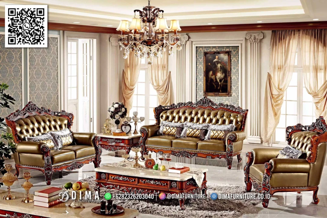 Sofa Tamu Mewah Bellagio – Luxury Jepara Furniture 160STC