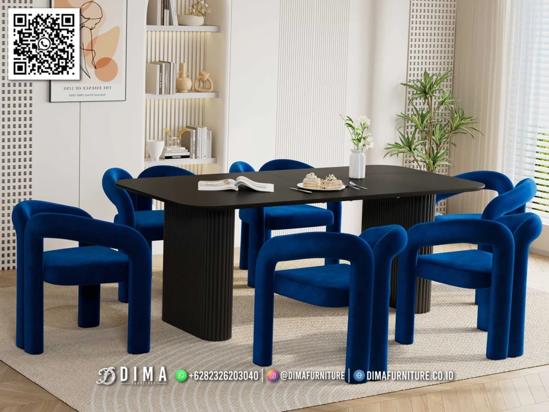 Meja Makan Modern Hitam