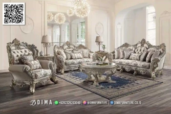 Set Sofa Ruang Tamu Mewah Imperial Jeslyn Classic 164STC
