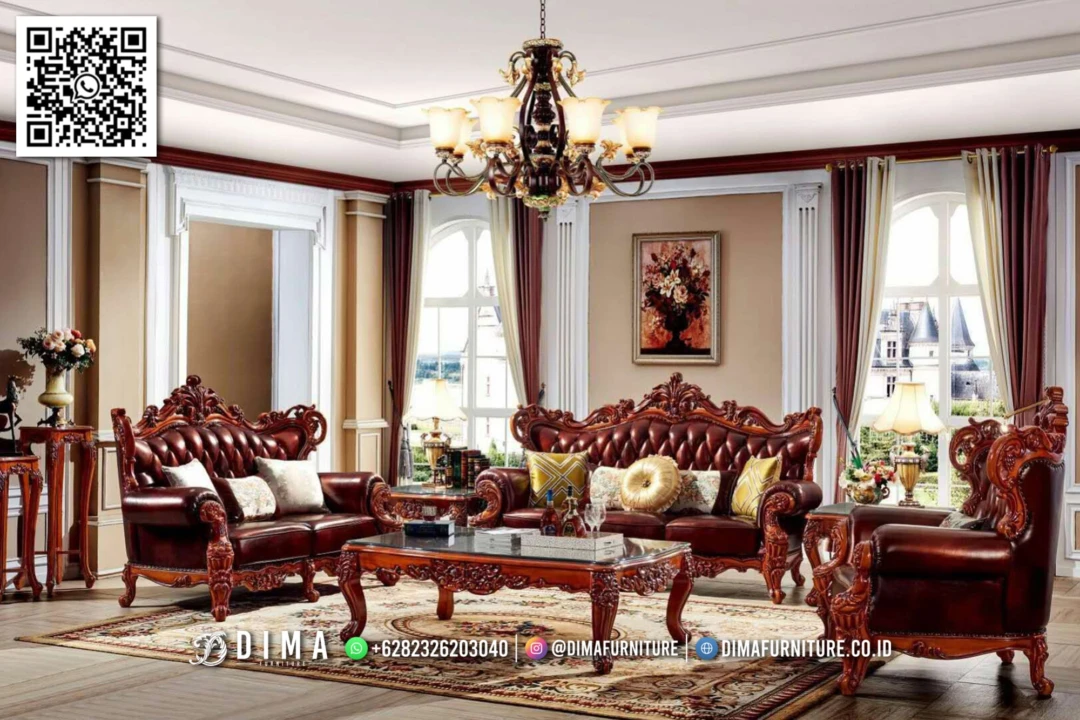 Sofa Ruang Tamu Klasik Royal Carving Mewah Terbaru 169STC Sofa Ruang Tamu Klasik Royal Carving Mewah Terbaru 169STC
