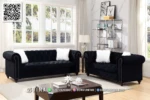 Sofa Tamu Chesterfield Black Aveline Elegan Premium 175STC 1 Sofa Tamu Chesterfield Black Aveline Elegan Premium 175STC