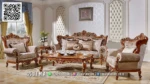 Sofa Tamu Mewah Jepara Klasik Ukiran Royal Jati Valery 178STC