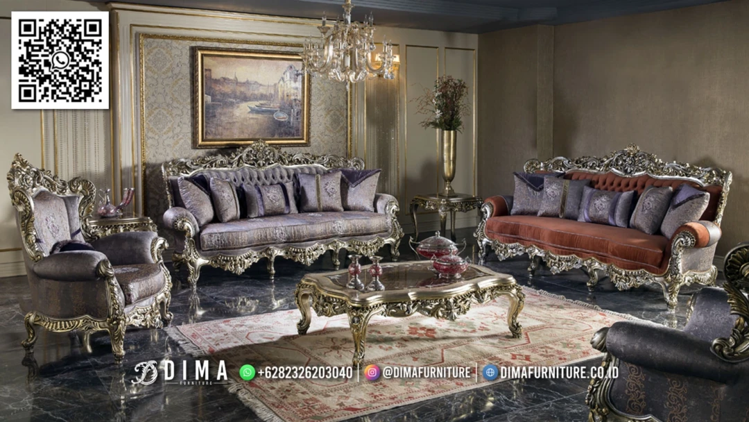 Sofa Tamu Klasik Mewah Royal Davidson Premium 190STC Sofa Tamu Klasik Mewah Royal Davidson Premium 190STC