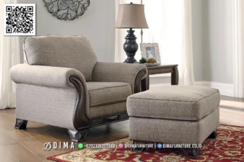 Sofa Tamu Minimalis Classic Nolan Elegant Kayu Jati 187STC