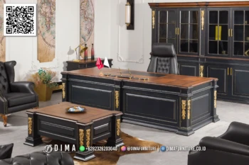 Meja Kantor Direktur Mewah Jati Produk Teruji 359STC