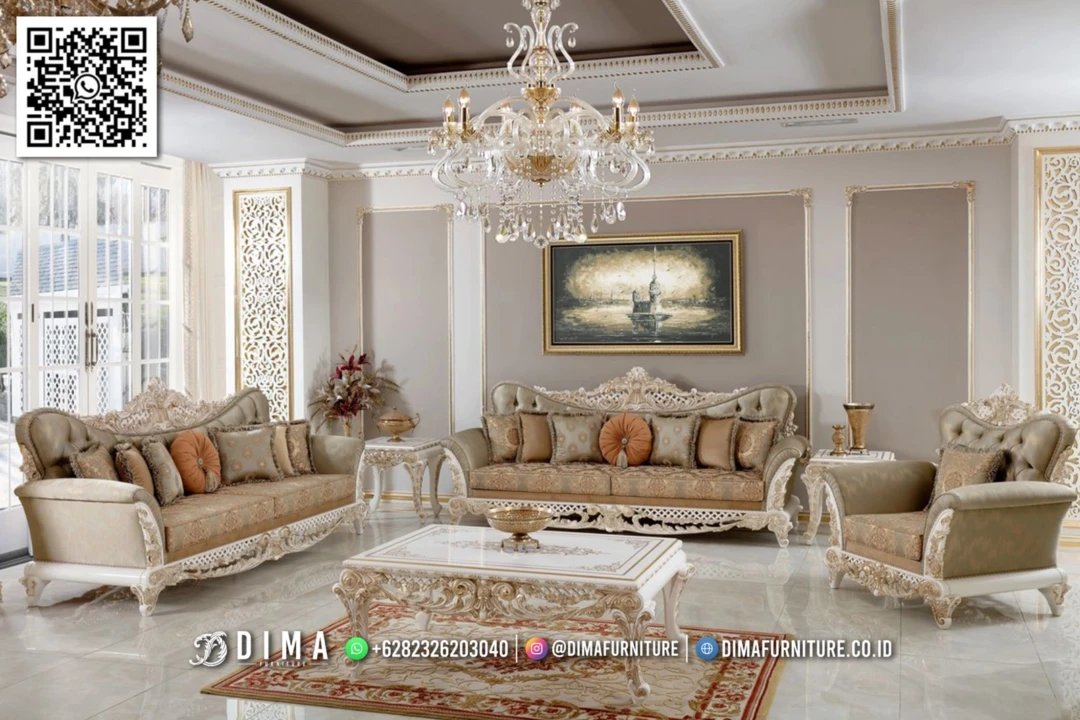 Sofa Tamu Ukir Mewah High Quality Brielle 347STC Sofa Tamu Ukir Mewah High Quality Brielle 347STC