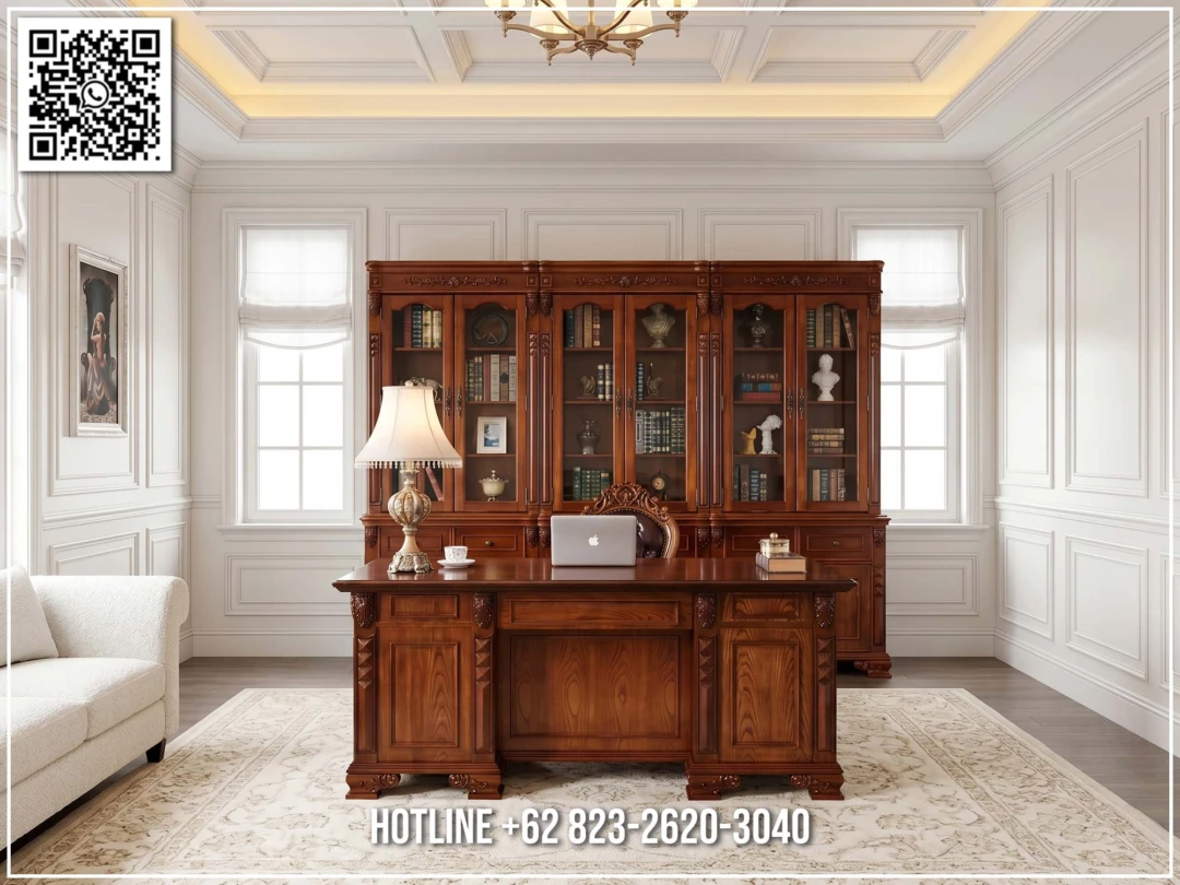 Furniture Kantor Jati Modern Premium