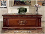 Meja Kantor Jati Mewah Best Quality Desain Elegan 368STC