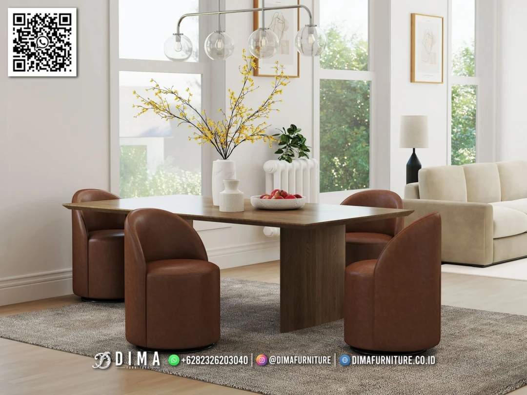 Set Meja Makan Minimalis Model Unik Exclusive 372STC