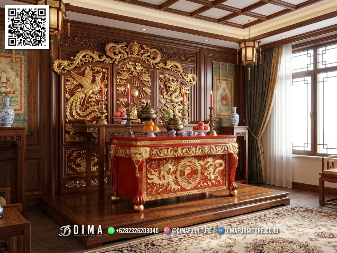 Meja Altar Sembahyang Tempat Suci 3 Tingkat 393STC Meja Altar Sembahyang Tempat Suci 3 Tingkat 393STC