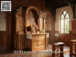 Mimbar Sembahyang Altar Gereja Mewah Sanctus Gloria 390STC