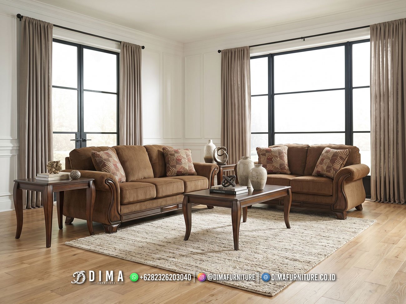 Model Sofa Tamu Jati Jepara American Classic 502STC Model Sofa Tamu Jati Jepara American Classic 502STC