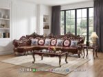 Sofa Sudut Ukir Jati Jepara Mewah 399STC